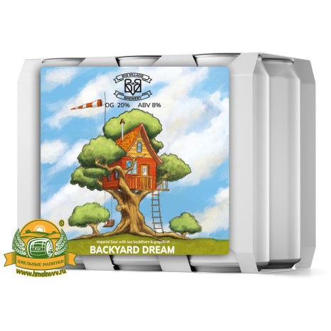Пиво Backyard Dream, в упаковке 20шт × 0.5л.