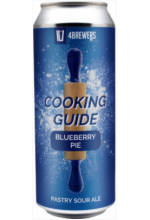 Пиво Cooking Guide Blueberry Pie, светлое, нефильтрованное в упаковке 20шт × 0.5л.