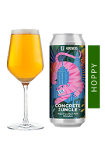 Пиво Concrete Jungle, светлое, нефильтрованное в упаковке 12шт × 0.5л.
