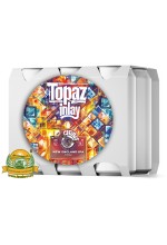 Пиво Topaz Inlay, светлое, нефильтрованное в упаковке 12шт × 0.5л.