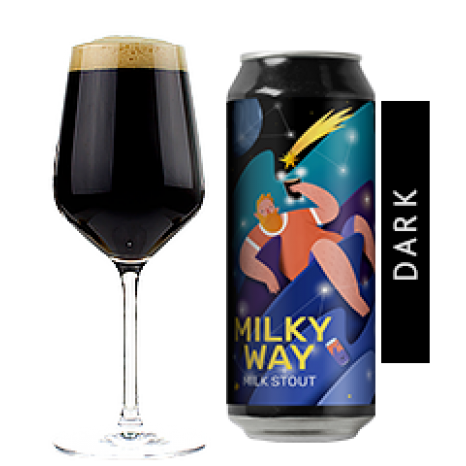 Пиво Bottle Share - Milky Way, темное, нефильтрованное в упаковке 12шт × 0.5л.