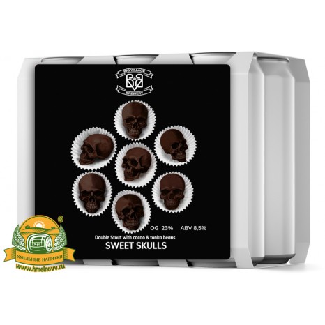 Пиво Sweet Skulls, в упаковке 20шт × 0.5л.